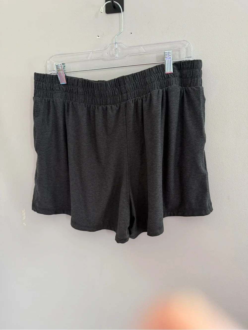 Athletic Works Dark Gray Elastic Waist Athletic Shorts - Picture 5 of 7